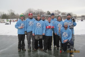 Frozen Ballers take the Broomball Title 